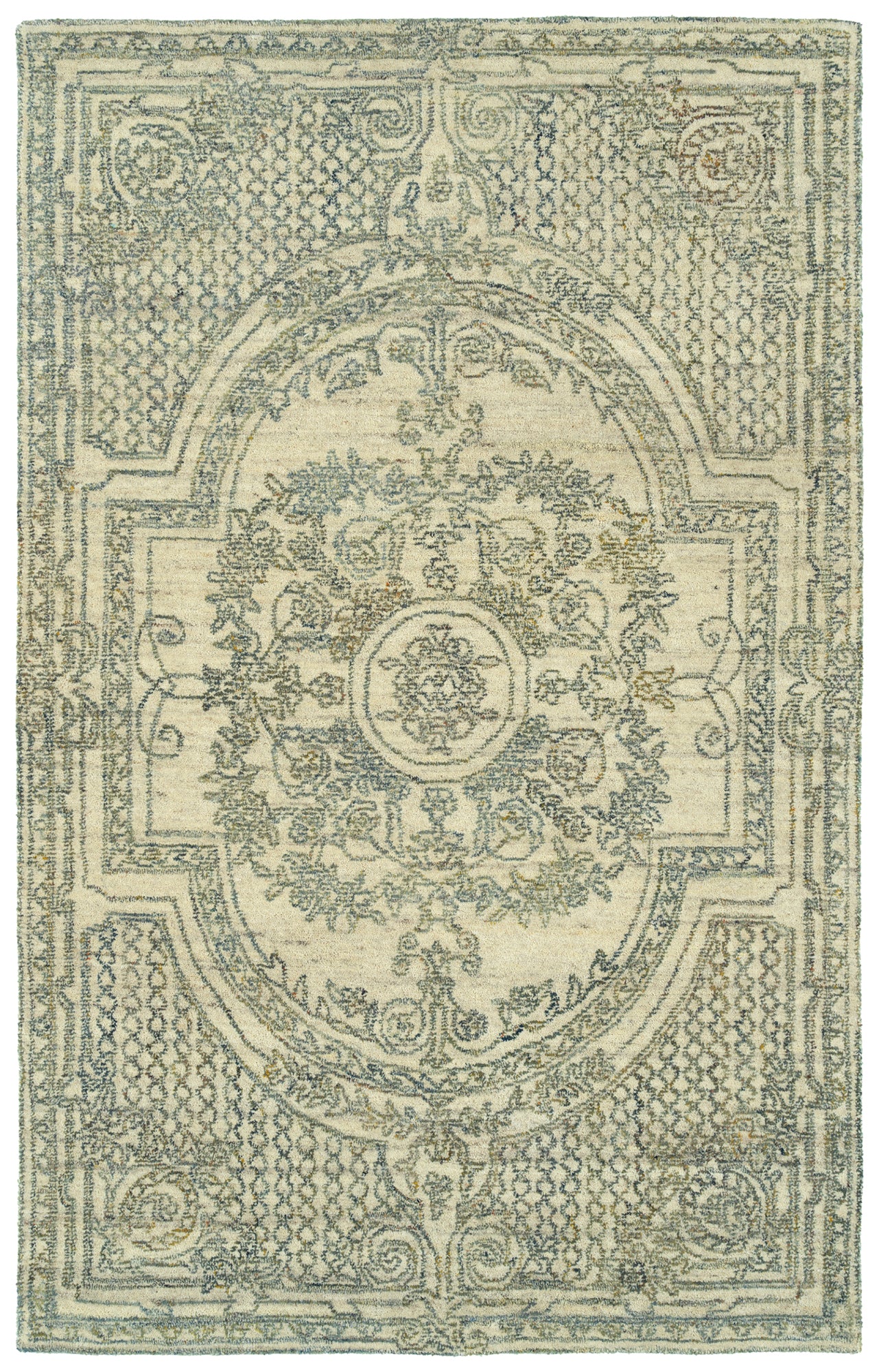 Kaleen Effete Collection Light Ivory Runner 2'6" x 8'