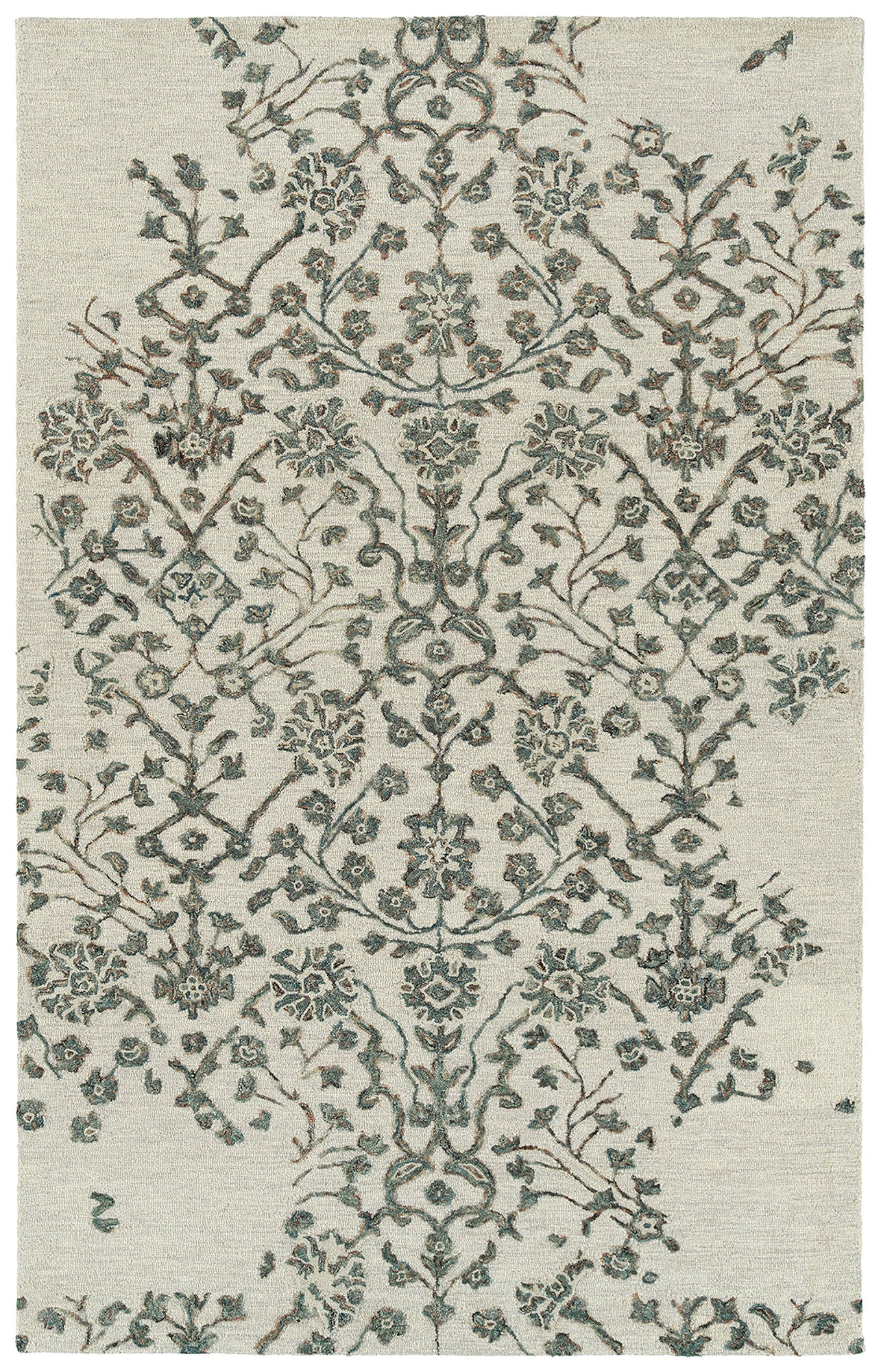 Kaleen Elijah Collection Linen Emerald Area Rug 9' x 13'