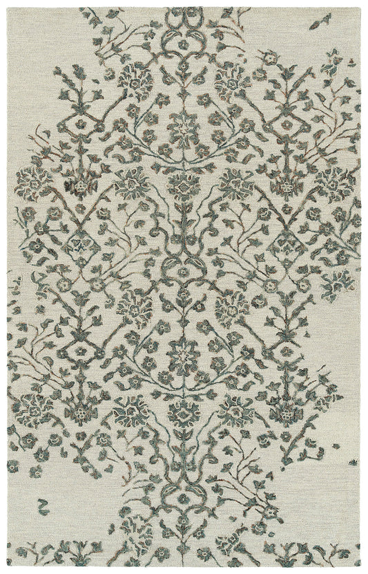 Kaleen Elijah Collection Linen Emerald Area Rug 9' x 13'