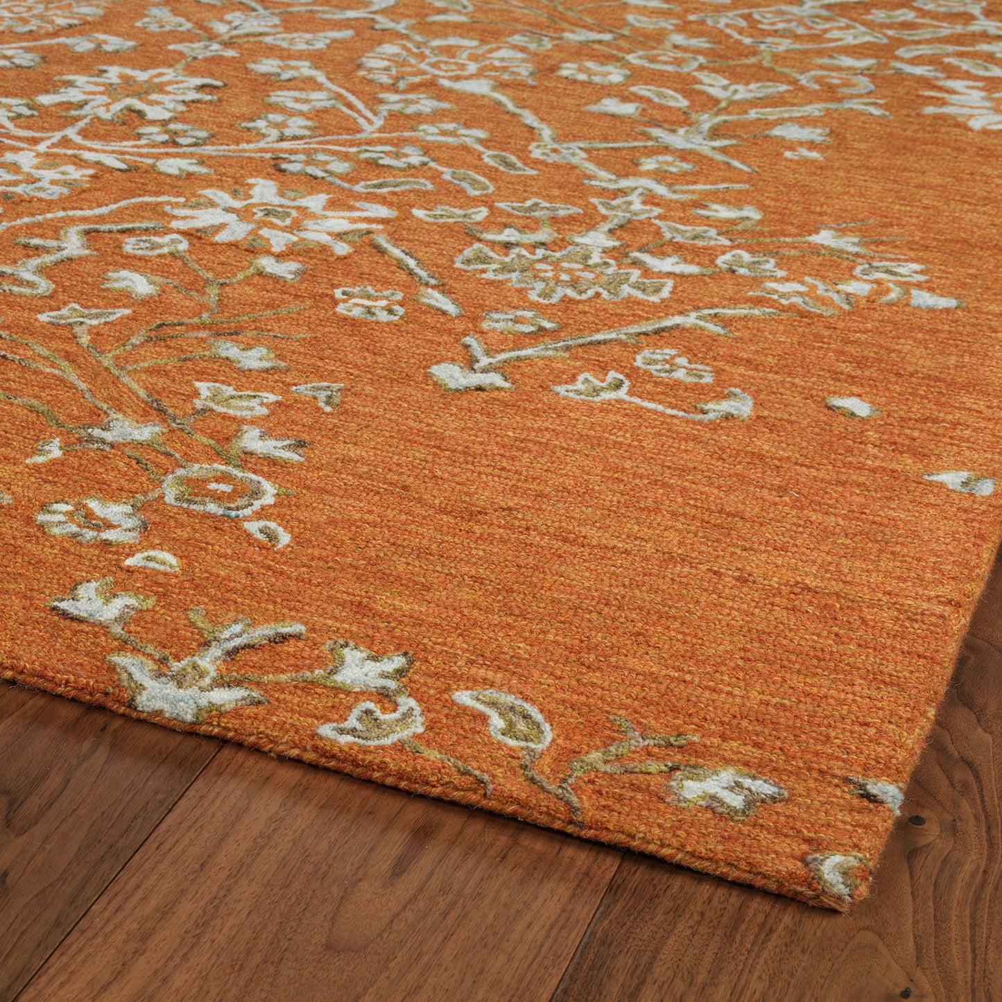 Kaleen Elijah Collection Dark Orange Area Rug 5' x 7'9"