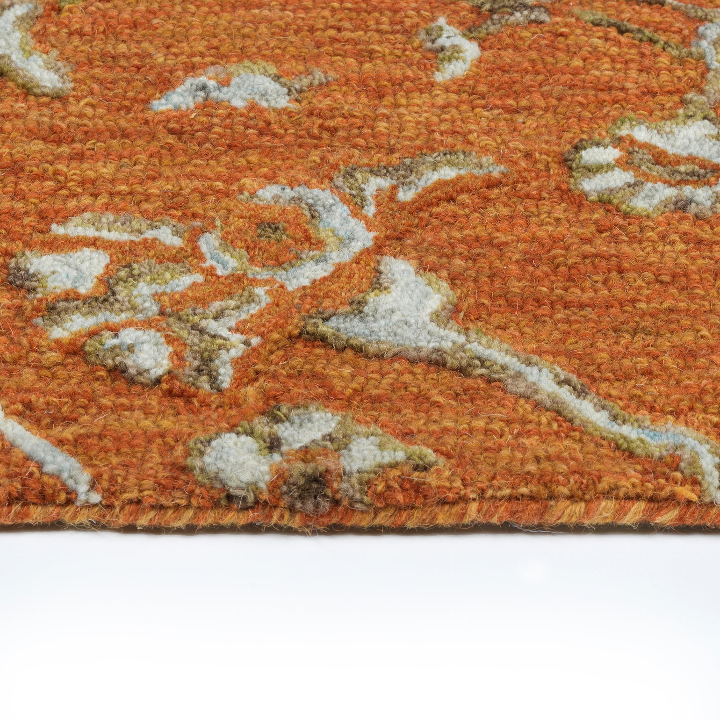 Kaleen Elijah Collection Dark Orange Area Rug 8' x 10'