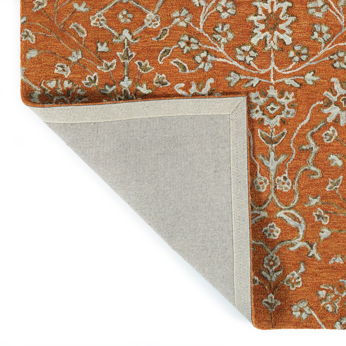 Kaleen Elijah Collection Dark Orange Runner 2'6" x 8'