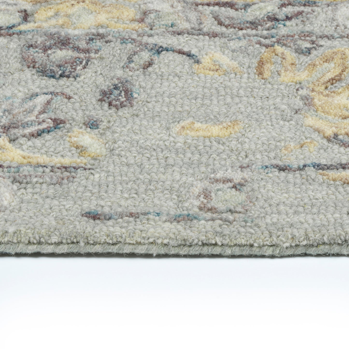 Kaleen Elijah Collection Light Silver Runner 2'6" x 8'