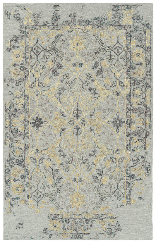 Kaleen Elijah Collection Light Silver Area Rug 8' x 10'