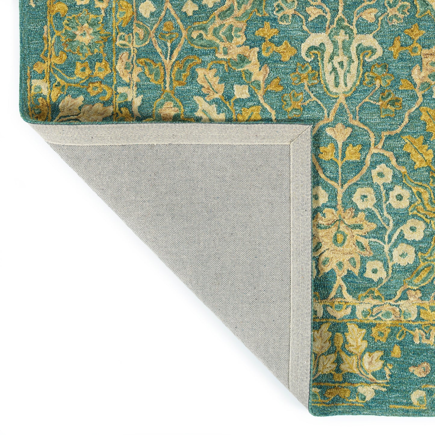 Kaleen Elijah Collection Dark Turquoise Runner 2'6" x 8'