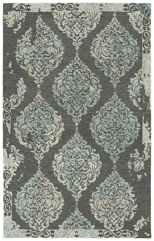Kaleen Elijah Collection Dark Graphite Area Rug 8' x 10'
