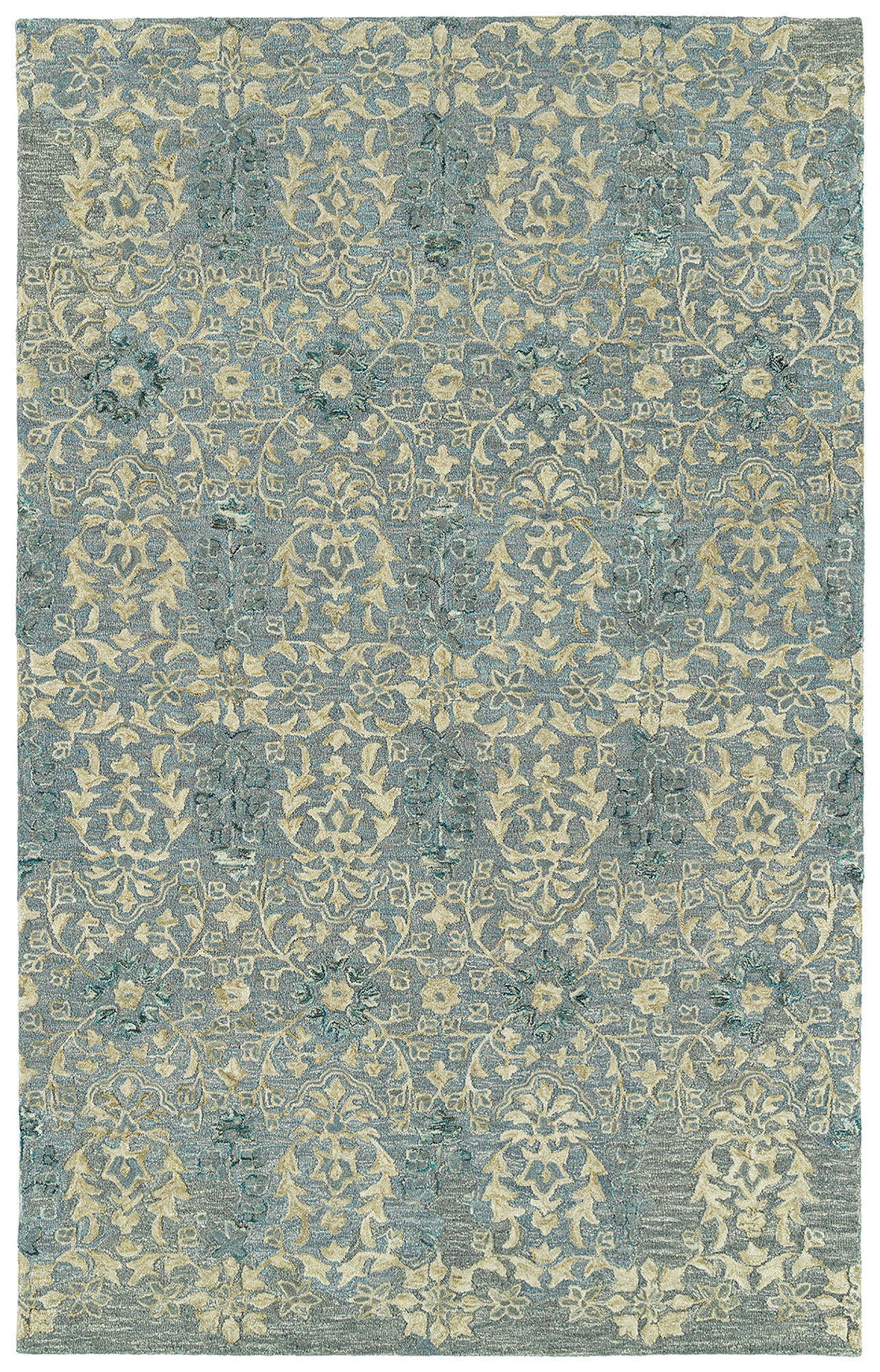 Kaleen Elijah Collection Light Slate Runner 2'6" x 8'