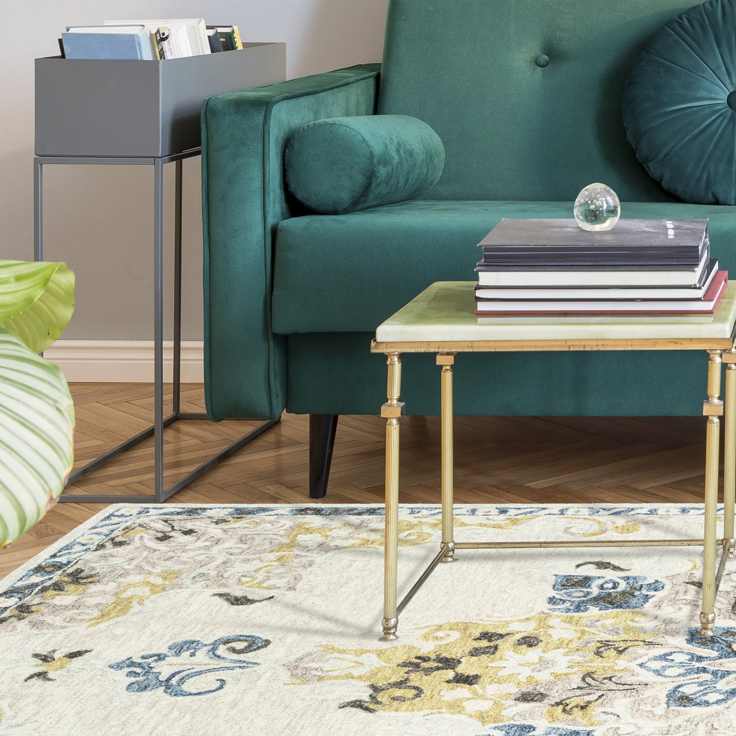 Kaleen Elijah Collection Linen Gray Area Rug 8' x 10'