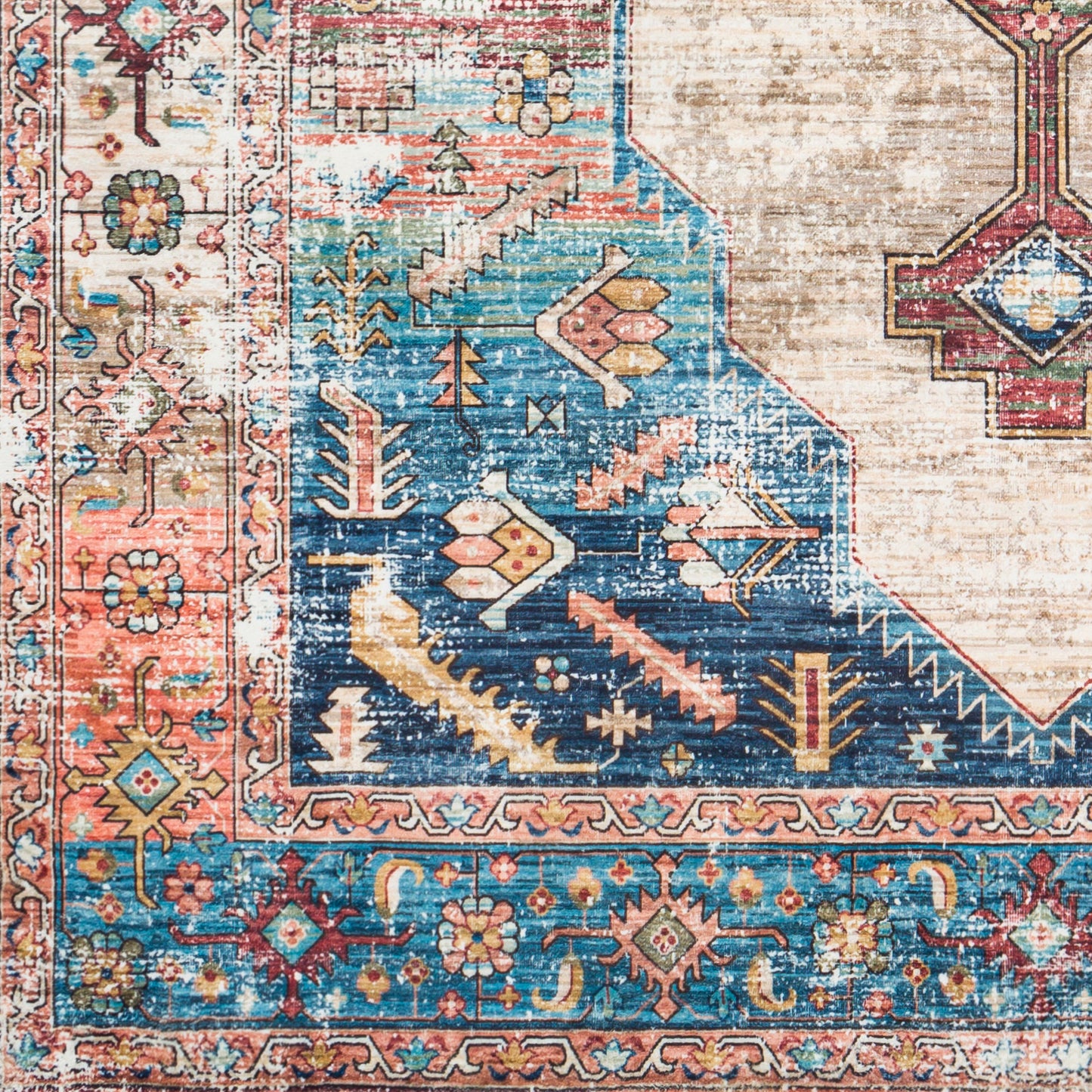 Surya Erin Deep Teal Rug 2'6" X 4'