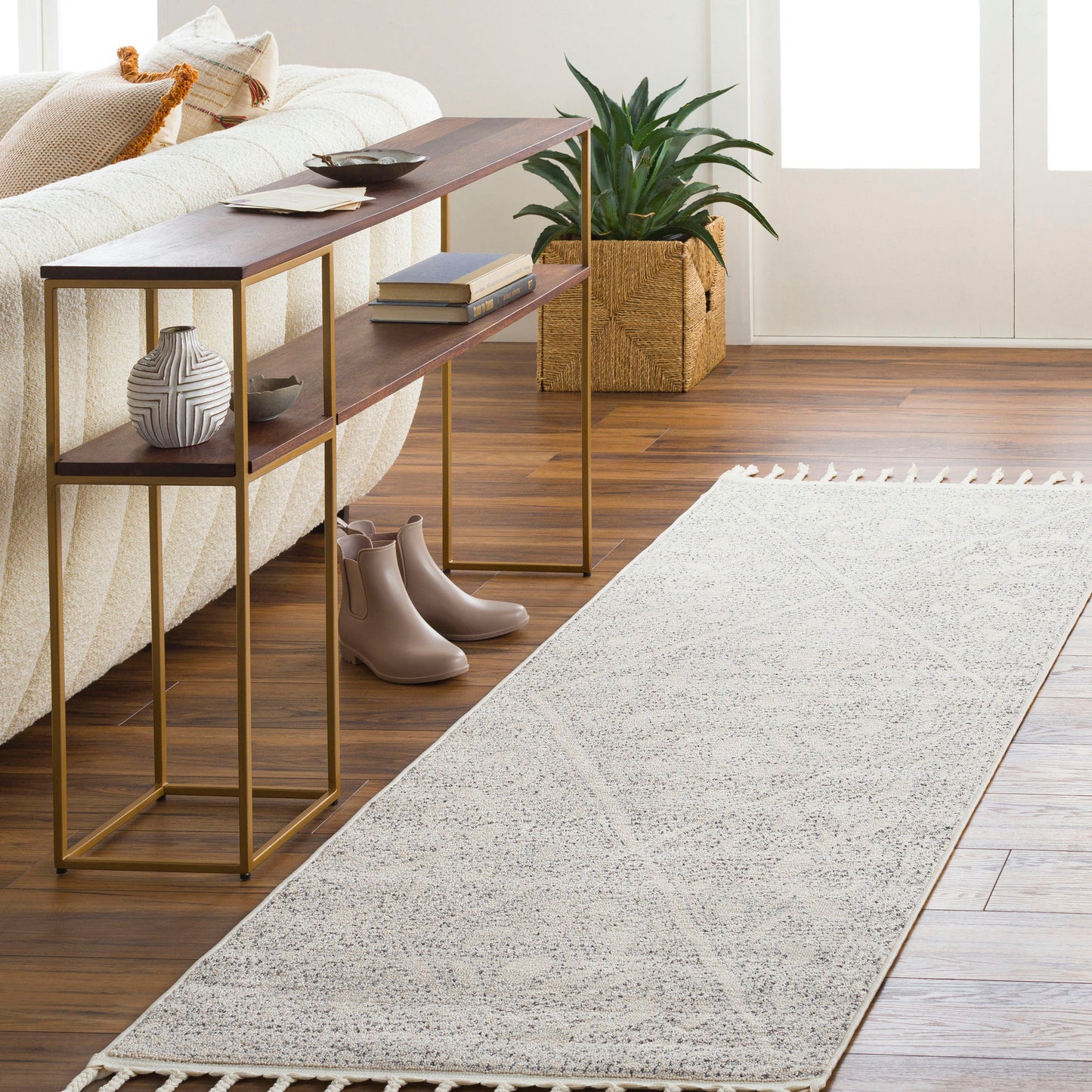 Surya Euphoria Charcoal Rug 2'7" X 7'3"