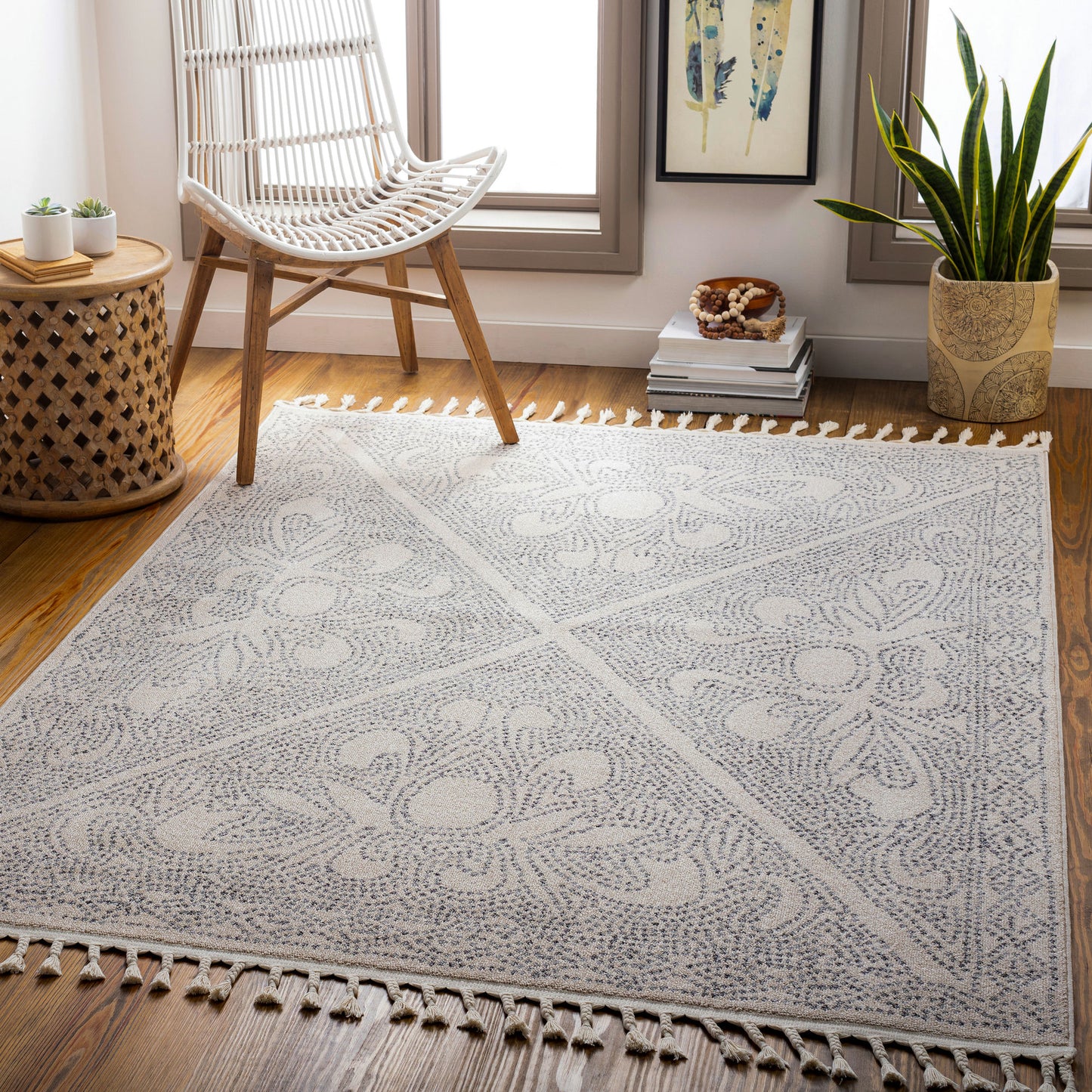 Surya Euphoria Rug 7'10" X 10' Charcoal