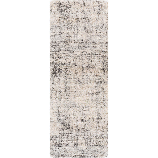 Surya Eskimo Shag Rug 2'7" X 7'3" - Black