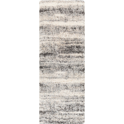 Surya Eskimo Shag Charcoal Rug 2'7" X 7'3"