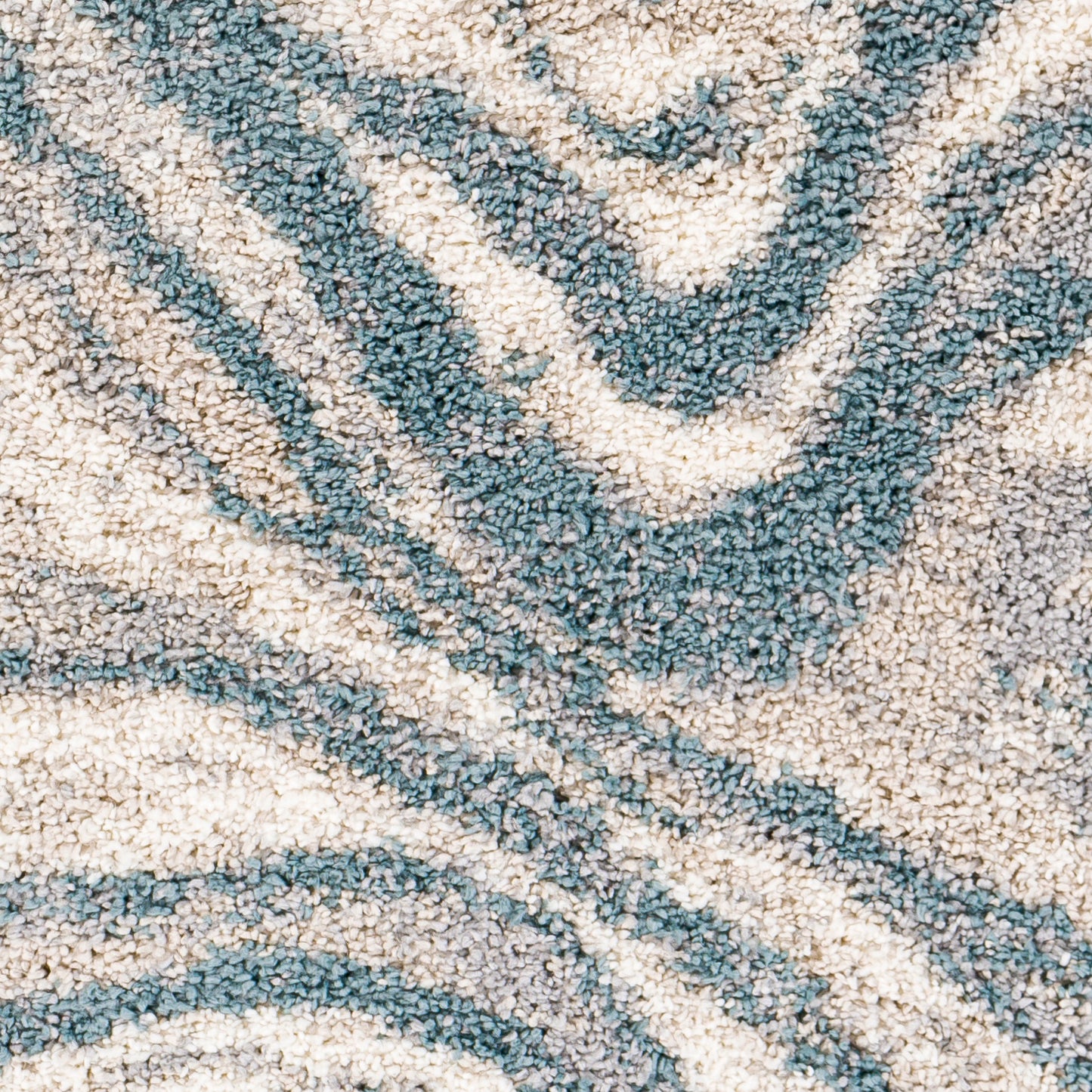 Surya Eskimo Shag Rug 5'3" X 7' Blue