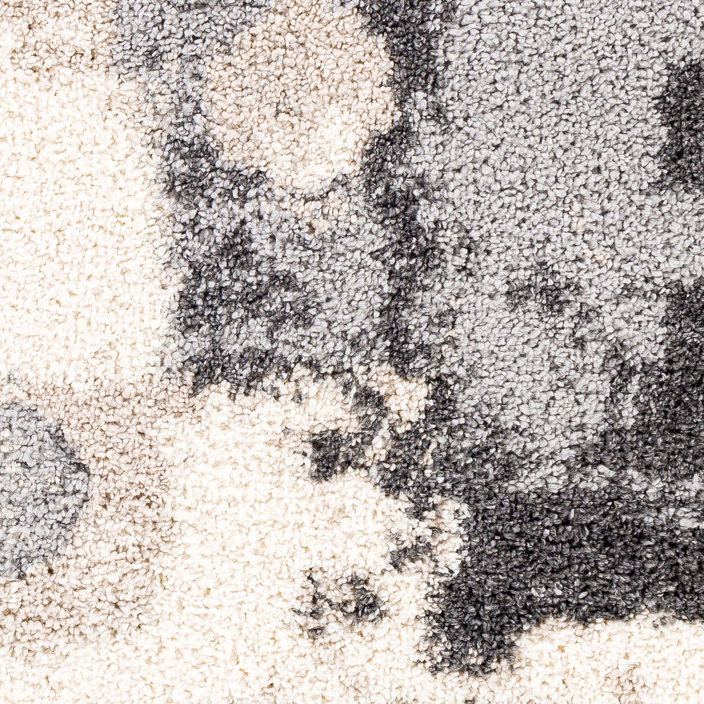 Surya Eskimo Shag Black & Light Gray Rug 7'10" X 10'