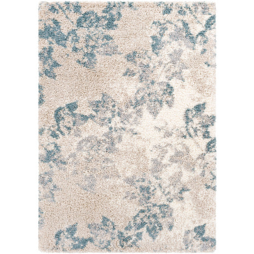 Surya Eskimo Shag Blue & Light Beige Rug 6'7" X 9'