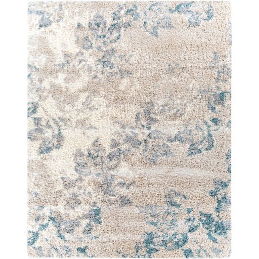 Surya Eskimo Shag Blue & Light Beige Rug 7'10" X 10'