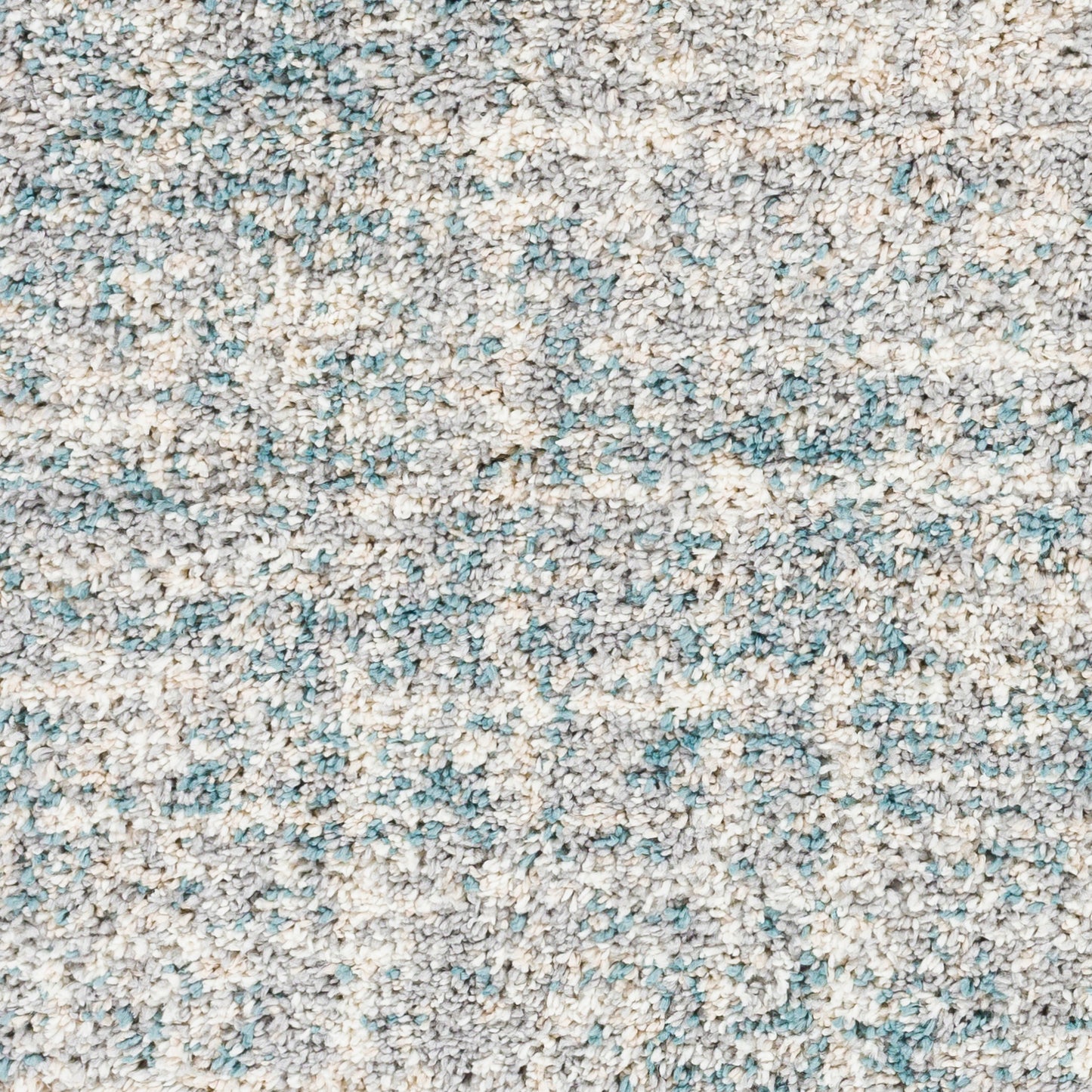 Surya Eskimo Shag Blue & Light Gray Rug 5'3" X 7'