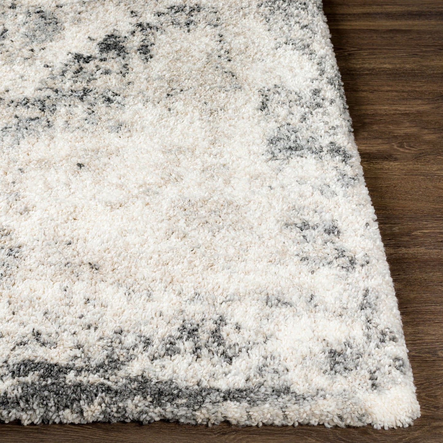 Surya Eskimo Shag Black Rug 7'10" X 10'