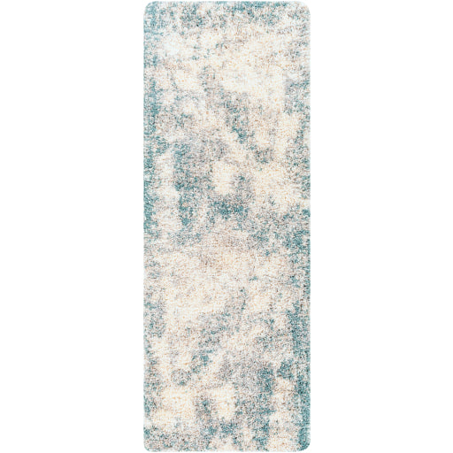 Surya Eskimo Shag Blue Rug 2'7" X 7'3"