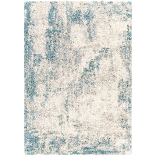 Surya Eskimo Shag Blue Rug 5'3" X 7'