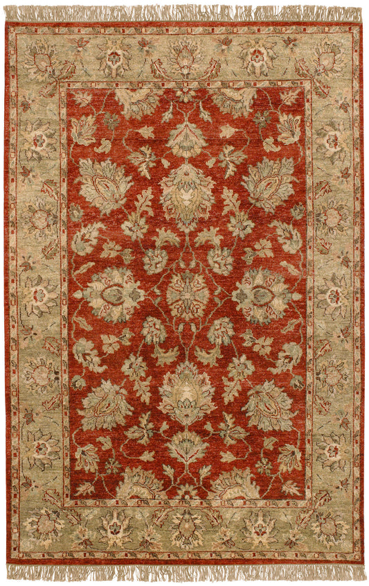 Surya Estate Brick Red Rug 5' X 8'