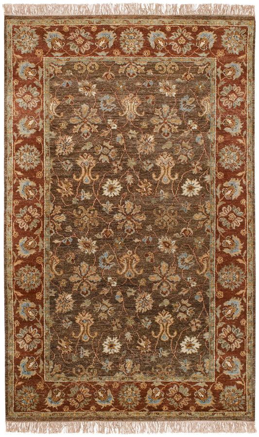 Surya Estate Est-10506 Dark Brown Rug 5' X 8'