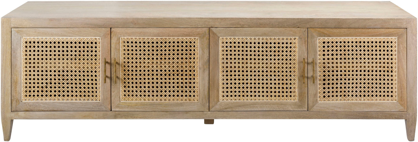 Surya Etewah Media Console 22"H X 71"W X 18"D