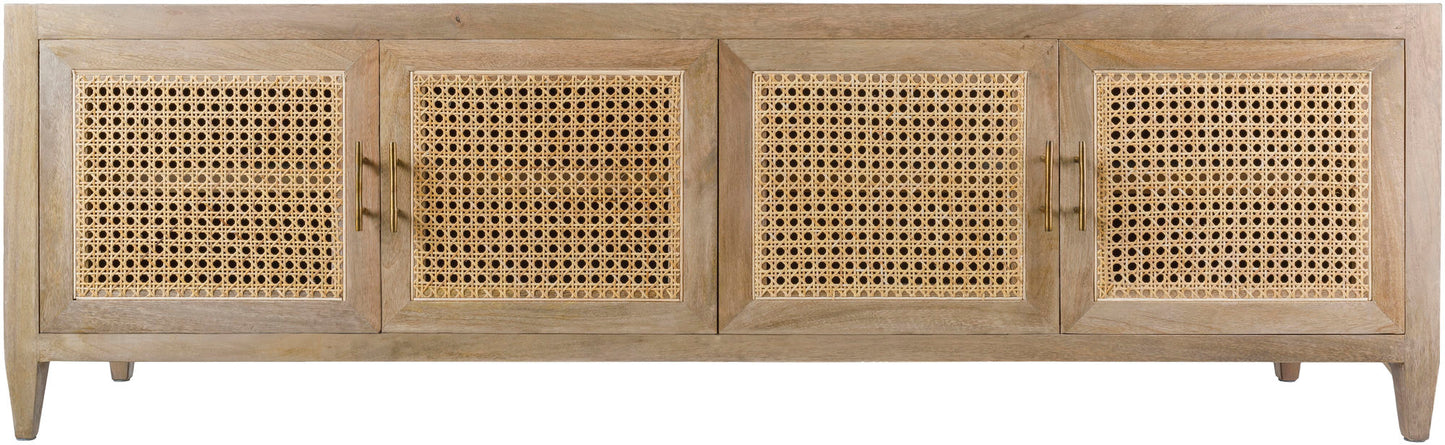 Surya Etewah Media Console 22"H X 71"W X 18"D
