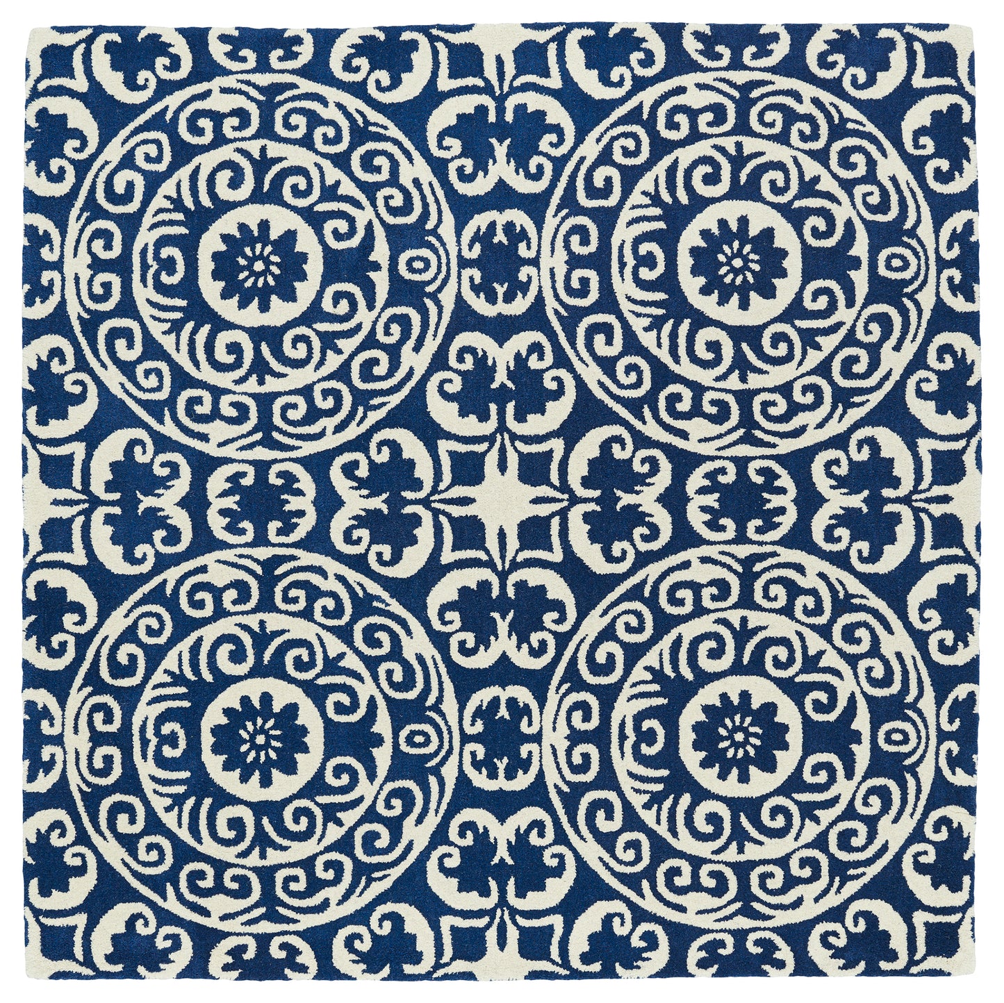 Kaleen Tara Rounds Collection EVL03-22 Navy Area Rug 11'9" x 11'9"