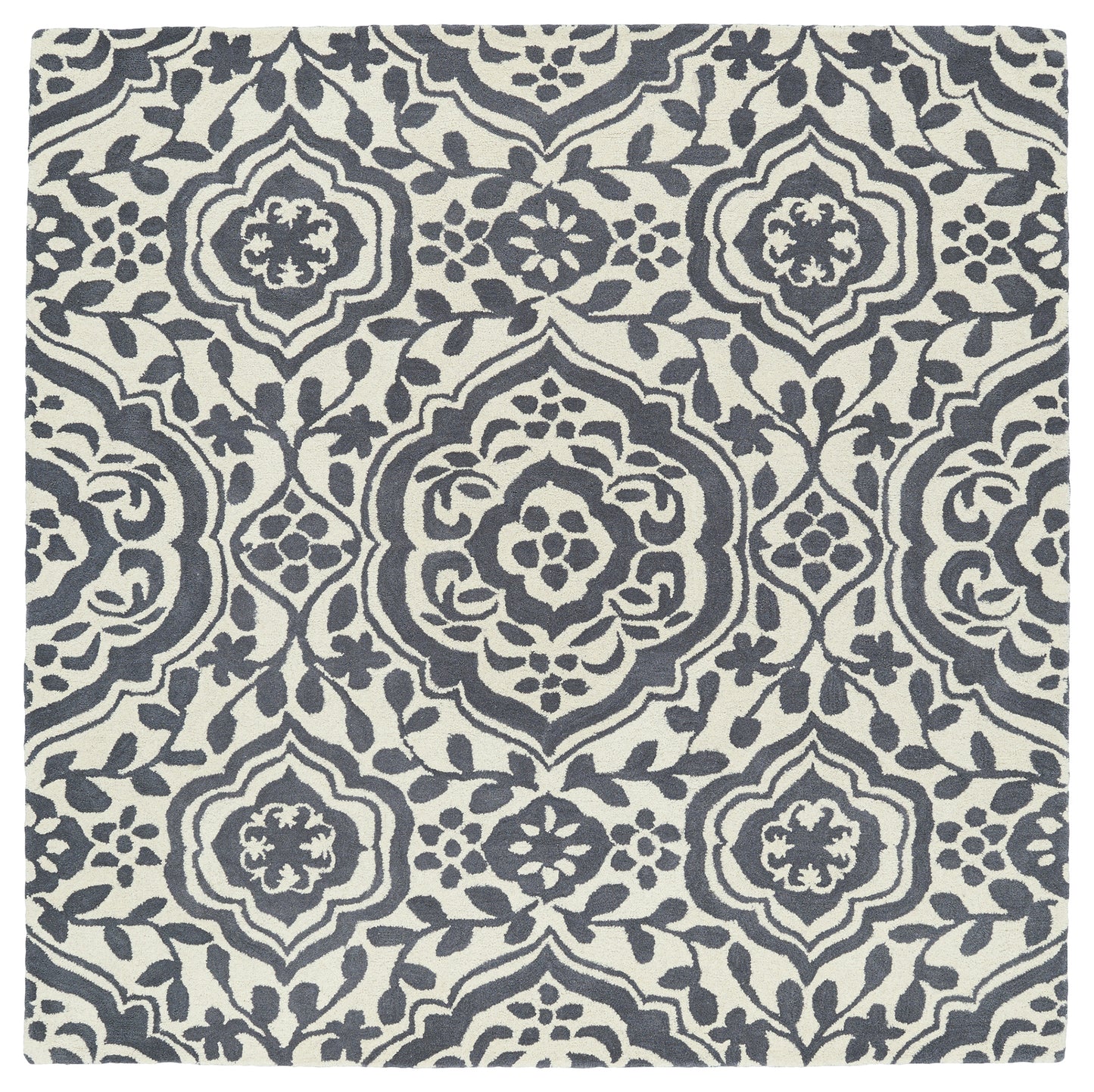 Kaleen Tara Rounds Collection Light Grey Area Rug 11'9" x 11'9"