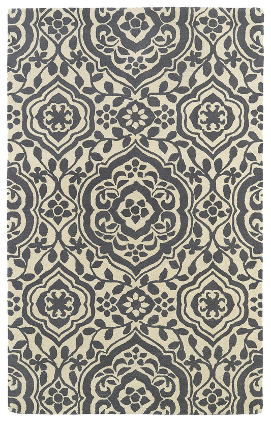 Kaleen Tara Square Collection Dark Grey Area Rug 11'9" x 11'9"