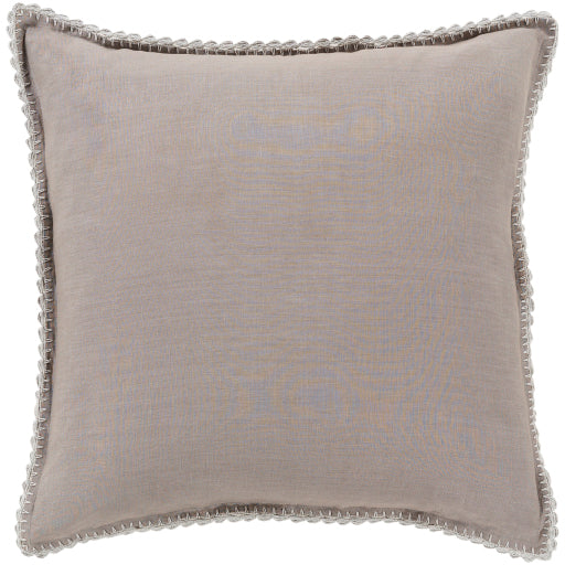 Surya Evelyn Gray Euro Sham 26"H X 26"W