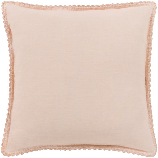 Surya Evelyn Pale Pink Euro Sham 26"H X 26"W