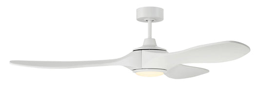 60" Envy Fan White, White Finish Blades, Light Kit included (Optional)