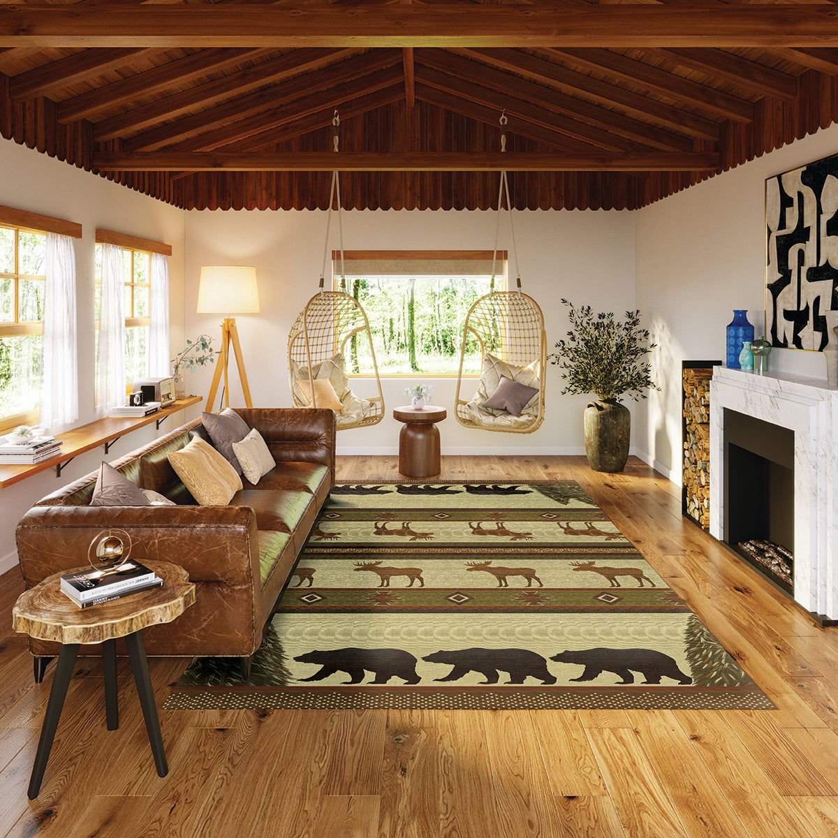 Indoor/Outdoor Excursion EX1 Beige Washable 10' x 14' Rug