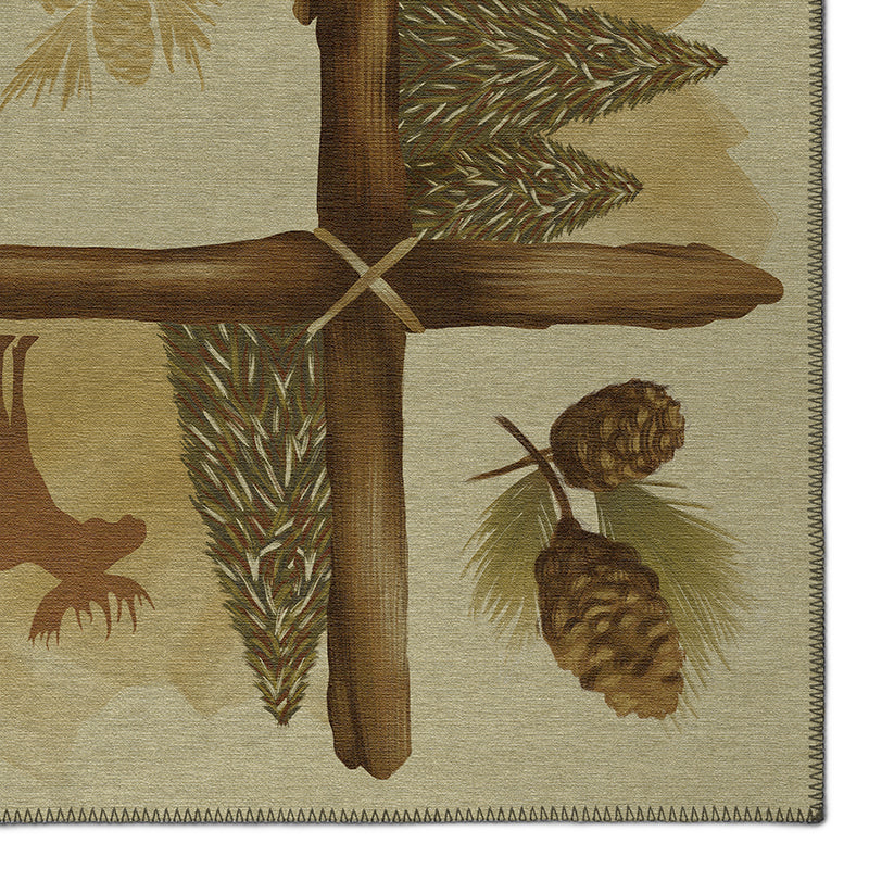 Indoor/Outdoor Excursion EX2 Beige Washable 10' x 14' Rug