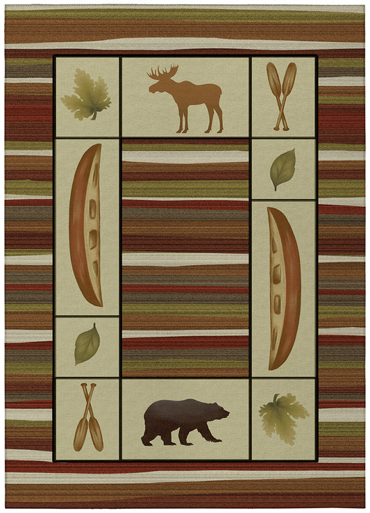Indoor/Outdoor Excursion EX3 Canyon Washable 3' x 5' Rug