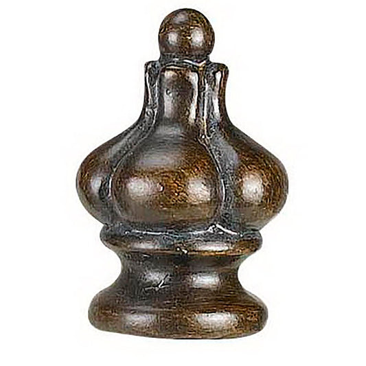 Dark brown Resin Finial - Finials, FA-5009C