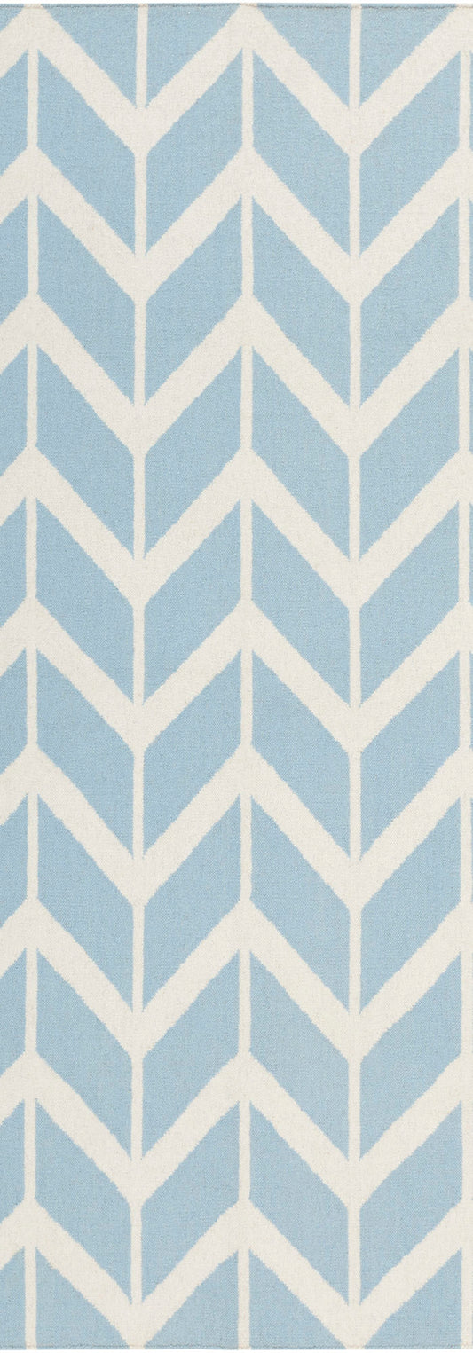 Surya Fallon Pale Blue Rug 2'6" X 8'