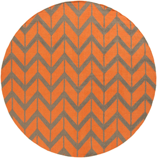 Surya Fallon Burnt Orange Rug 8' Round
