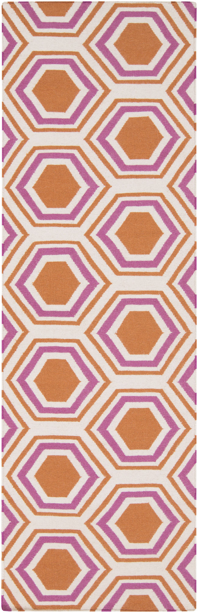 Surya Fallon Burnt Orange Rug 2'6" X 8'