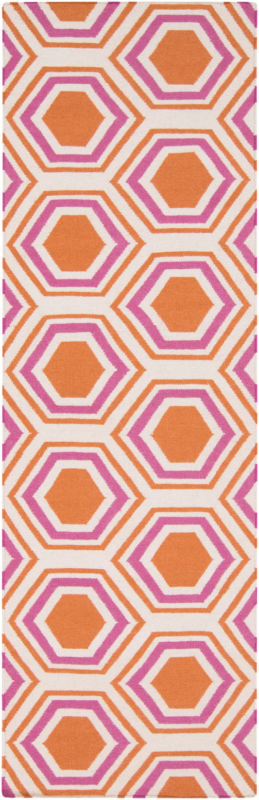 Surya Fallon Burnt Orange Rug 2'6" X 8'