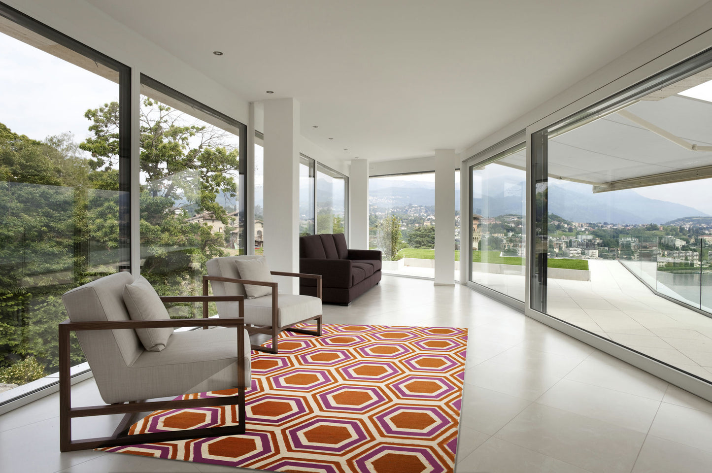 Surya Fallon Burnt Orange Rug 2'6" X 8'