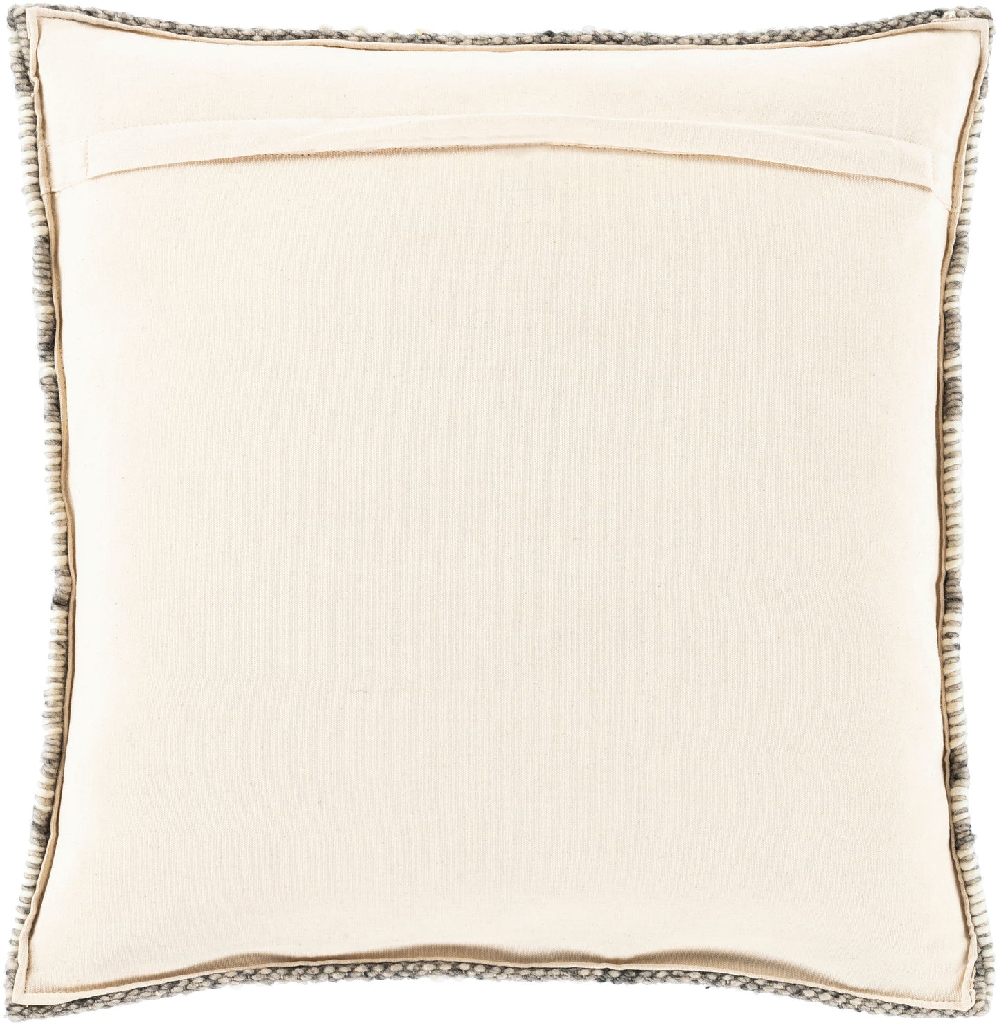 Surya Faroe Beige Pillow Shell With Down Insert 14"H X 22"W