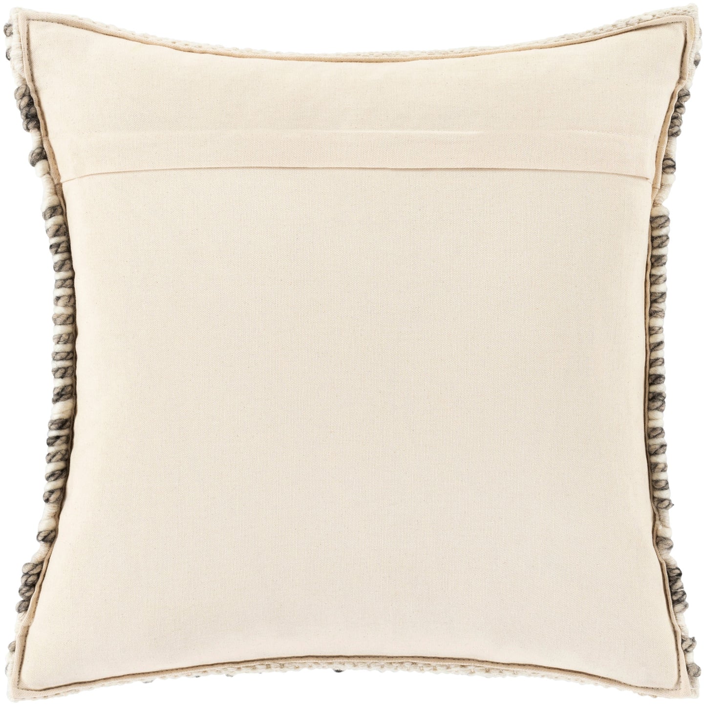 Surya Faroe Pillow Shell With Down Insert 18"H X 18"W Light Beige