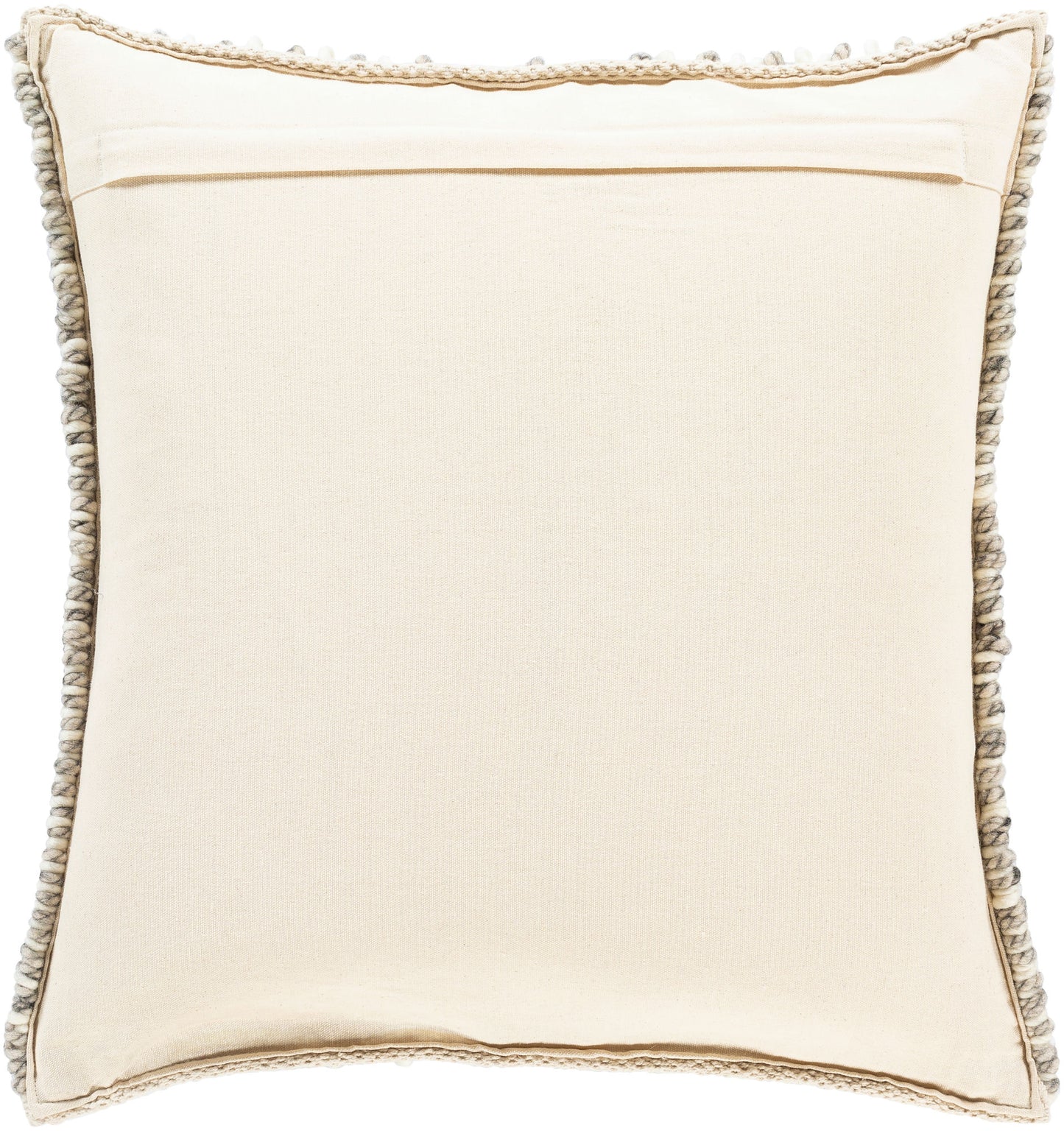 Surya Faroe Pillow Shell With Down Insert 18"H X 18"W Cream