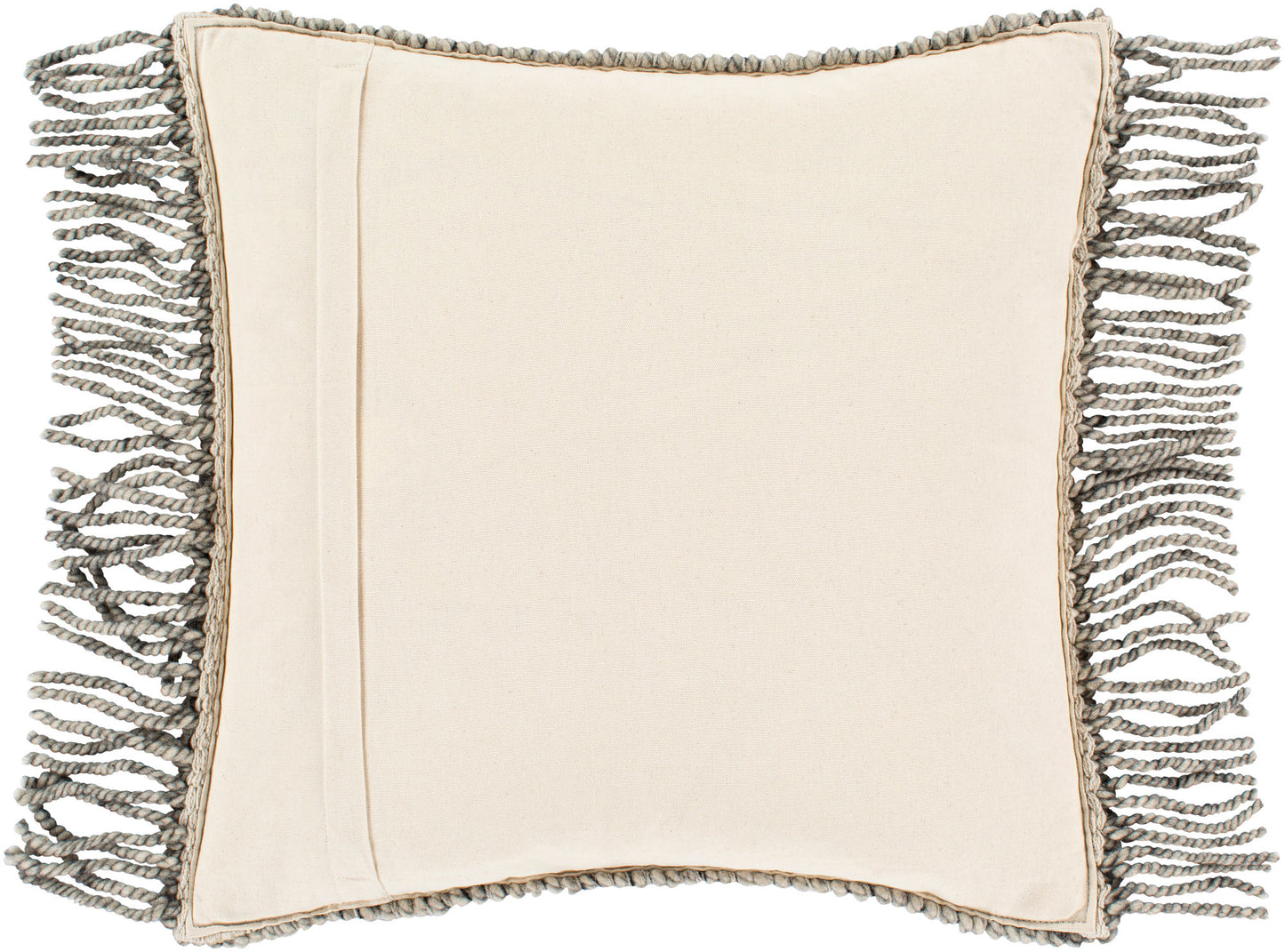 Surya Faroe Beige Pillow Shell With Down Insert 18"H X 18"W