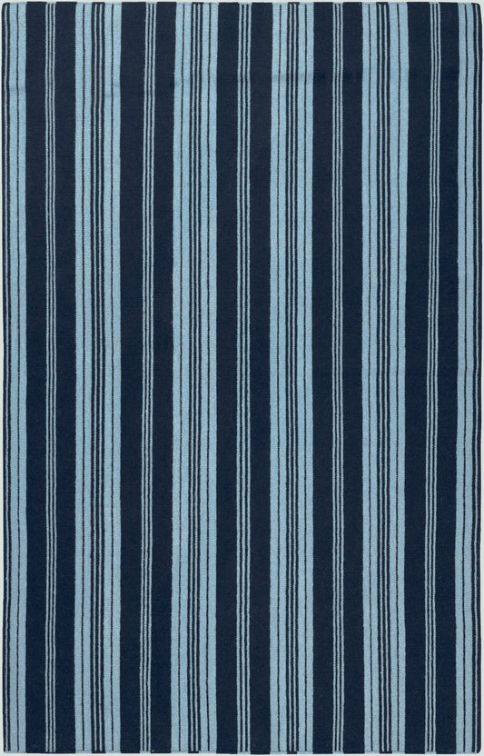 Surya Farmhouse Stripes Pale Blue Rug 2' X 3'