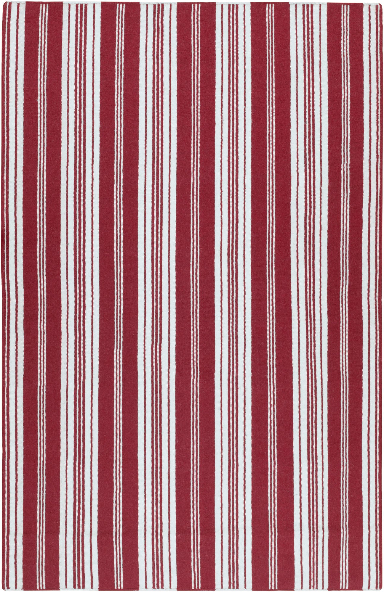 Surya Farmhouse Stripes Light Beige Rug 8' X 11'